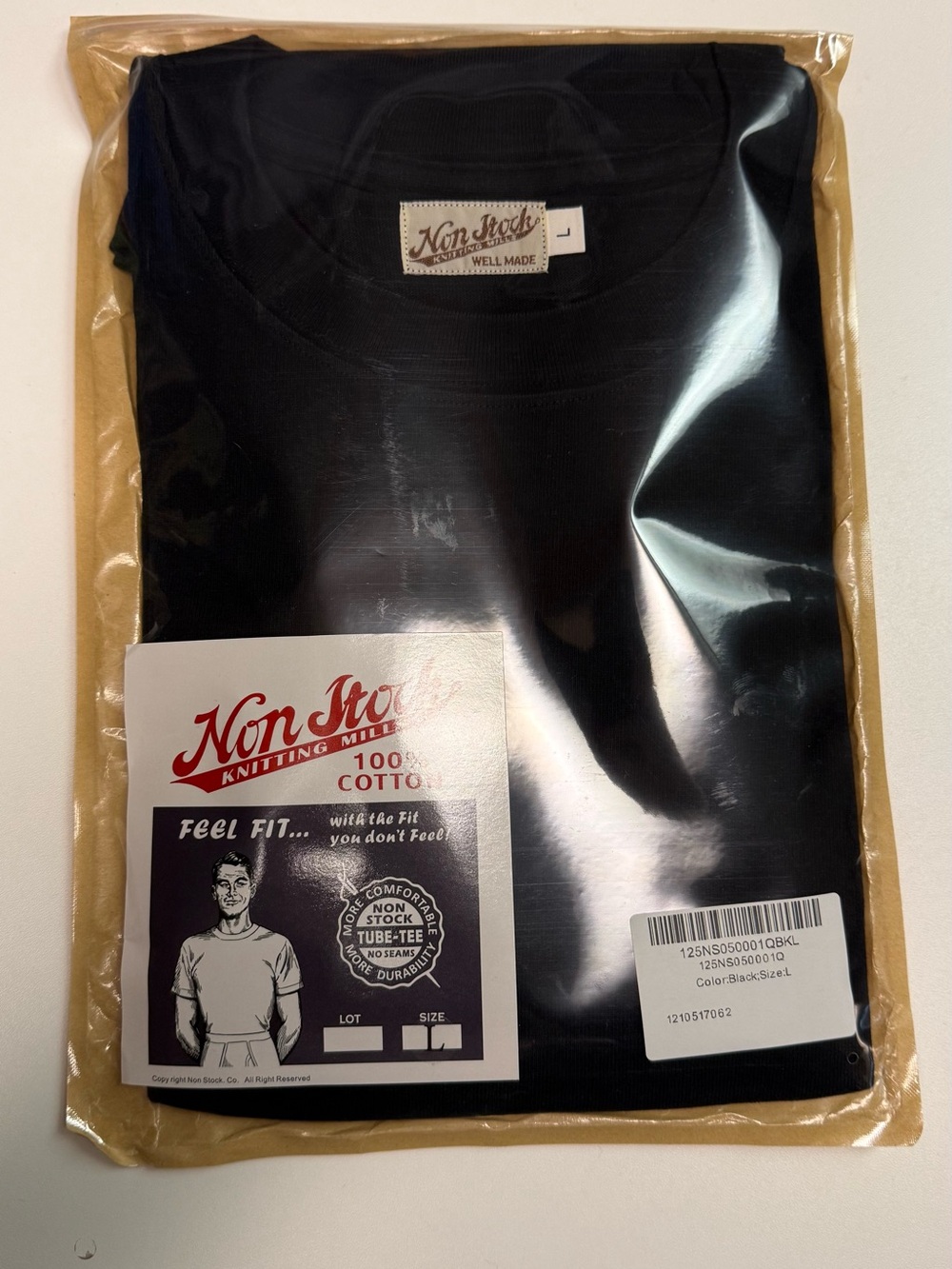 9 oz Cotton Tubular T-Shirt Non Stock Knitting Mills